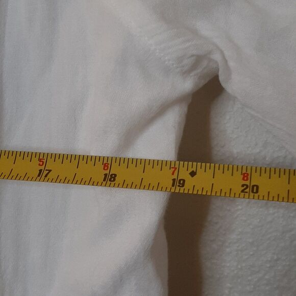 Sundance Dress White Women Size M Cotton Sahara Gauze Embroidered Beaded BoHo - Picture 4 of 13